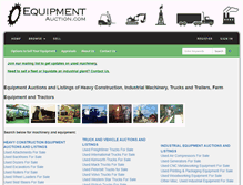 Tablet Screenshot of equipmentauction.com